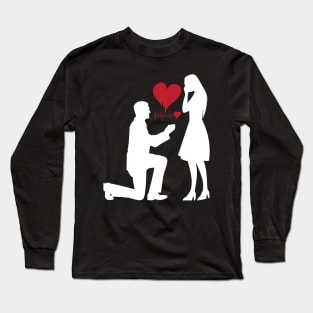 Marriage Proposal T-shirt Long Sleeve T-Shirt